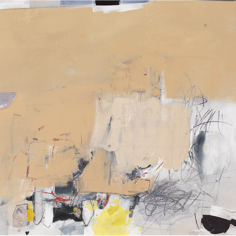 Chance Encounter - Peinture sur toile avec cadre flottant, L 40 po x H 40 po
