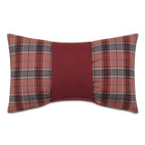 Lennox Embroidered Cotton Reversible Throw Pillow