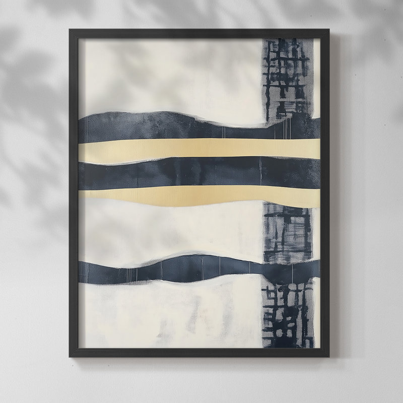Série ABSTRACT DCCDXCVI - reproduction encadrée de qualité supérieure - prête à être accrochée - aucun clou requis