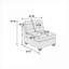 Mobilier de salon contemporain - Chaise sans accoudoirs brun foncé avec housse respirante et pieds en bois d'aspect cuir