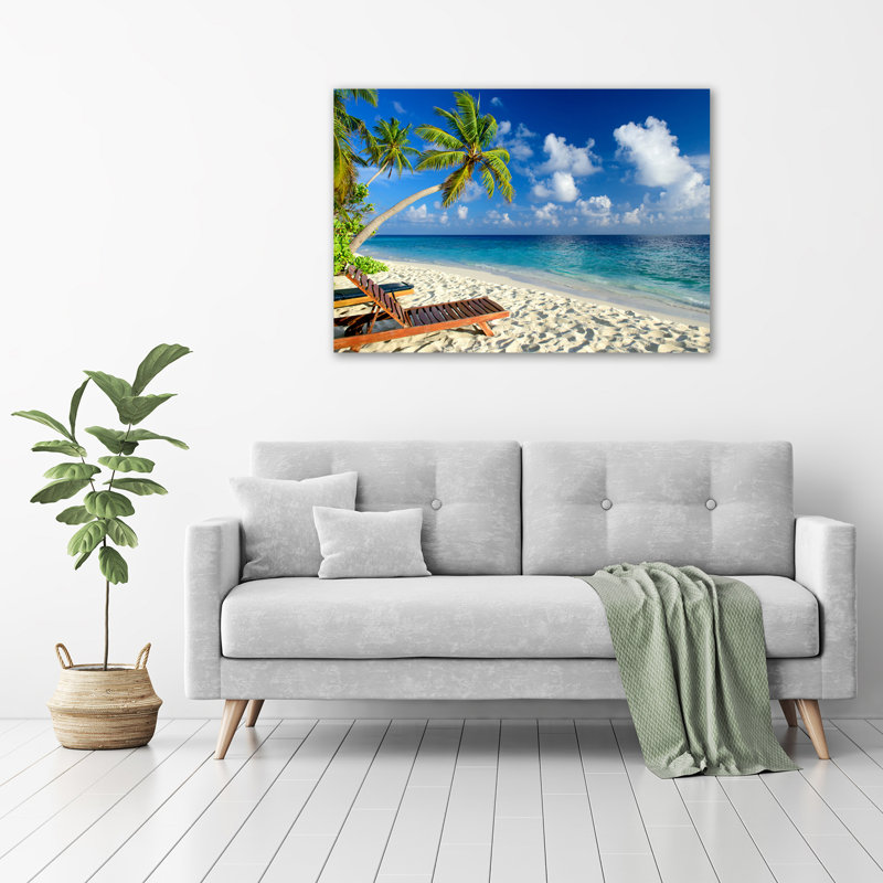 Tropical Beach - Wrapped Canvas Print