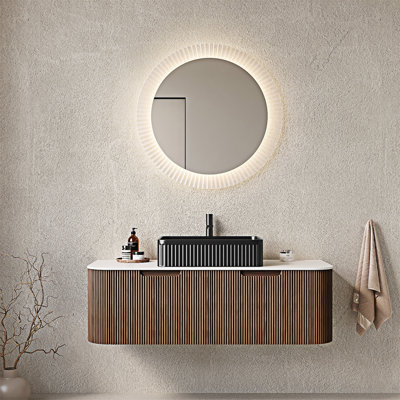 Meuble-lavabo mural flottant avec lavabo