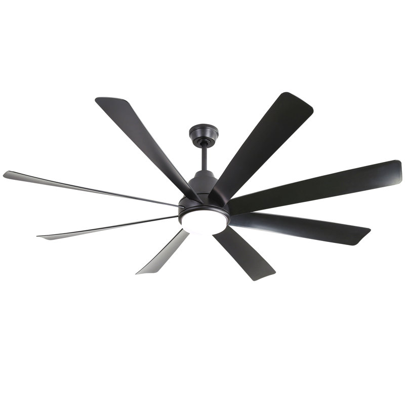 Ventilateurs de plafond de 72 pouces avec lumières et télécommande et moteur à courant continu à 6 vitesses pour le salon