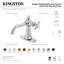 Robinet de salle de bain 1 poignée à fixation sur le comptoir avec poignée escamotable Kingston-50999989-58299263
