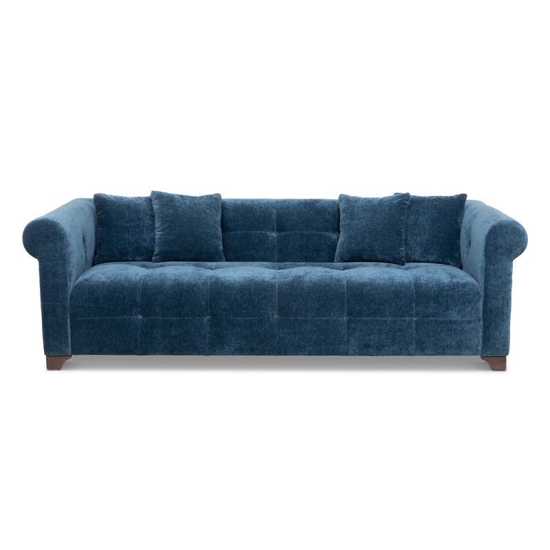 Tuxedo Sofa, Taupe, Blue