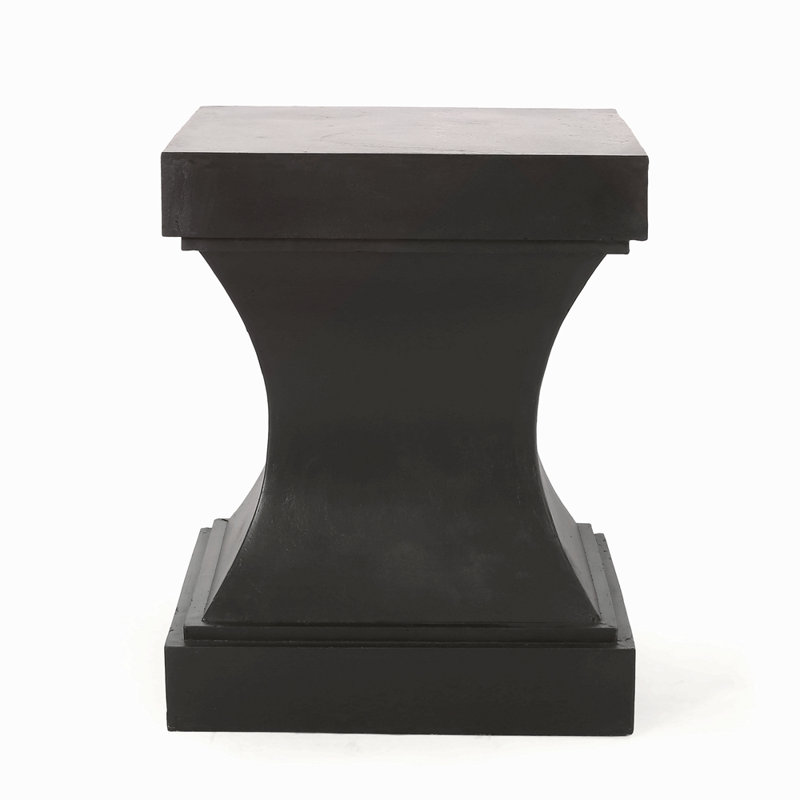 Athena Lightweight Concrete Side Table, Modern Design for Versatile Use and Durable Outdoor or Indoor Decor