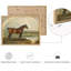 "Cheval brun au bord de la rivière, œuvre d'art rustique, affiches encadrées, petit art mural"-101825710-101825713