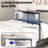 Sidekiix 30" x 15" Overbed Table with Under Mattress Support, Adjustable Tray