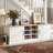 2-Door Padded Shoe Storage Bench Cabinet, Adjustable Removable Shelves & Anti-Tip Design, Scratch-Resistant Finish Suitable For Entryway-141610564