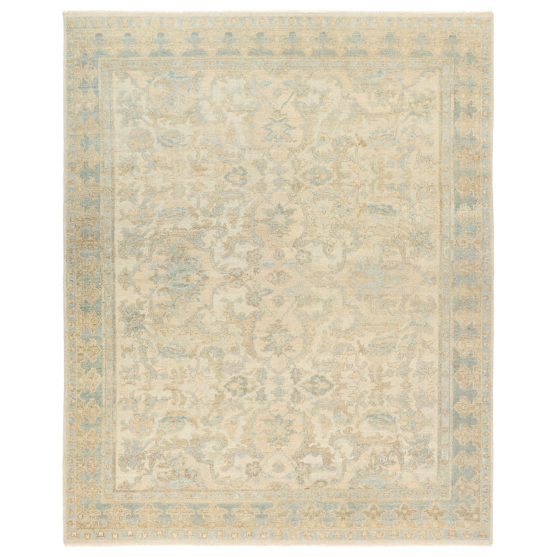 Jaipur Living Oriana DIO01 Handknotted Floral Ivory and Gray Area Rug (6'x9'), Rectangle 6' x 9'