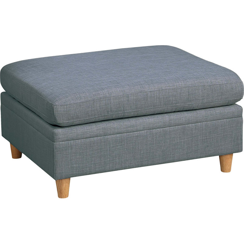 Charmant repose-pieds en bois avec coussin moelleux pour la décoration du salon
