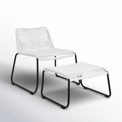 Huron Patio Chair with Ottoman
