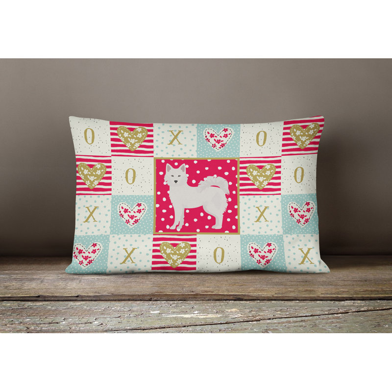  Coussin rectangulaire danois avec rembourrage danois Spitz Love