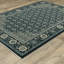 Tapis bleu foncé / ivoire Edner-702370478