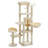 Multi-Level Cat Tree Cat Tower With 3 Removable Pompom Sticks, Cat Condo With Hammock, Scratching Post & 2 Perches-1580307554