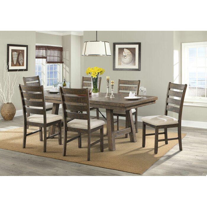 Gracie Oaks Zaneta 7 - Piece Extendable Dining Set & Reviews | Wayfair