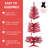 4FT Red Christmas Tree With Lights