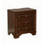 Table de chevet ronde en bois massif 1 pièce