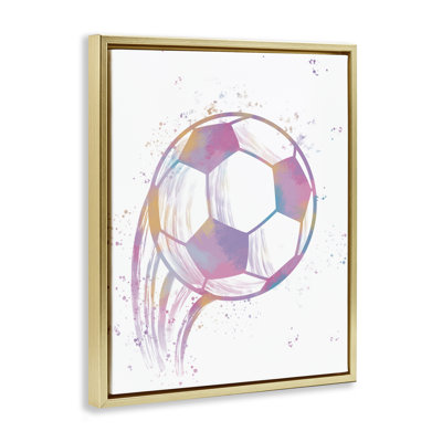 Cadre flottant Fast Pastel Soccer Ball, design par Marcus Prime