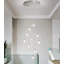 Lustre 10 lumières avec gouttes de cristal