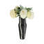 Élégant vase en métal gris à motif percy de 12 po en aluminium luxueux, idéal pour les maisons modernes, décor de vase indispensable-156631353