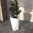 Yarisma Geometric Fiberstone MGO Clay Planter Mid-Century Modern Tall Tapered Indoor/Outdoor Plant Pot-43284783-43284780
