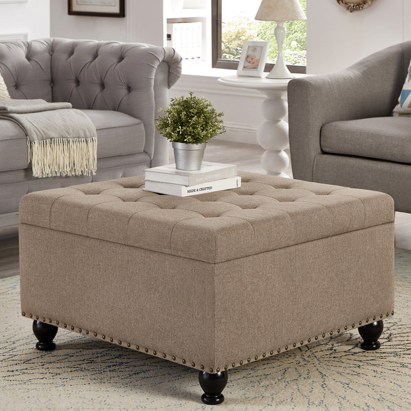 Grand carré pour une décoration soignée et élégante de l'espace de rangement à boutons, Linen, Linen, Linen