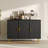 Sideboard Buffet Cabinet, Accent Coffee Bar Cabinet With 3 Doors, Entryway Cabinet For Living Room, Kitchen, Hallway-827551334
