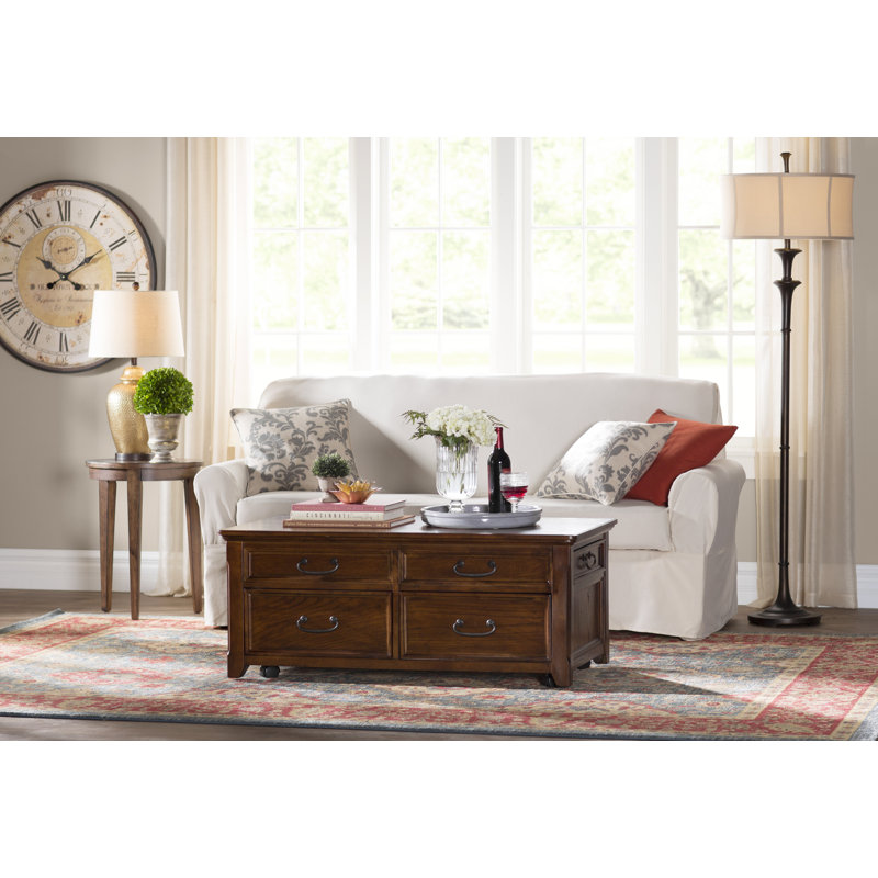 Apricot and Cream Ikat Linen Feather Throw Pillow Set