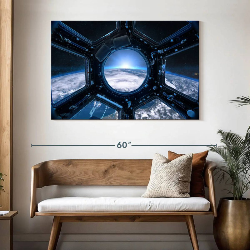 Oberle Earth From Space Station, 32" H x 48" W