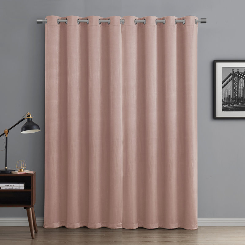 Blackout Single Curtain Panel, Blush, 52" W x 90" L