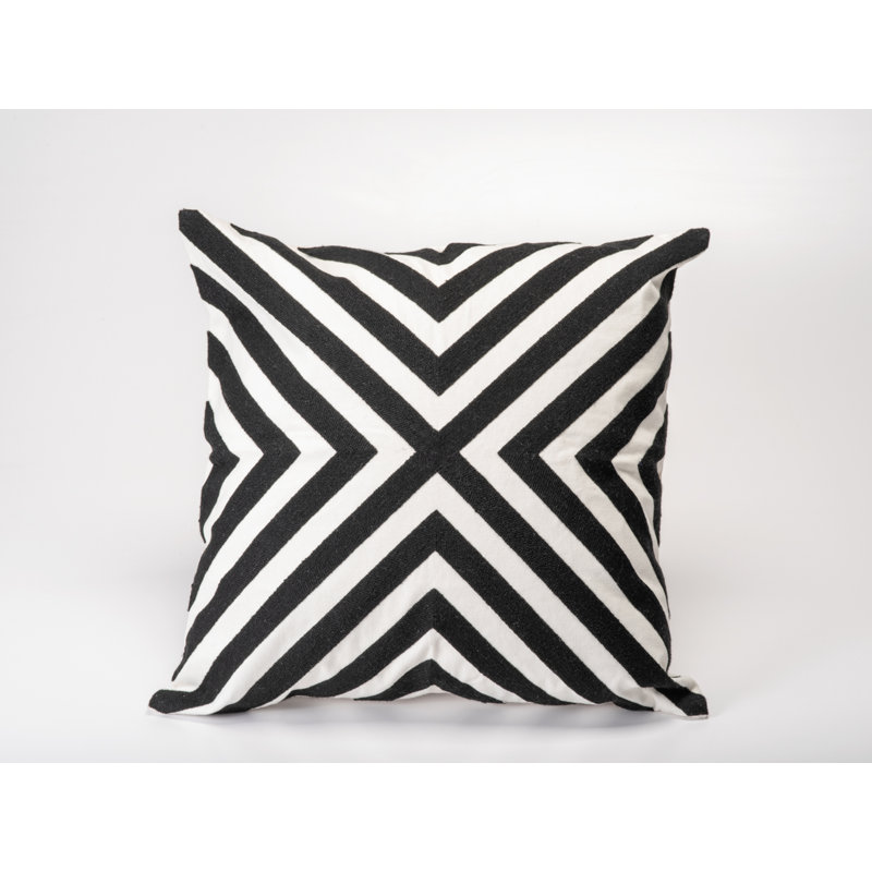 Geometric Cotton Outdoor Throw Pillow