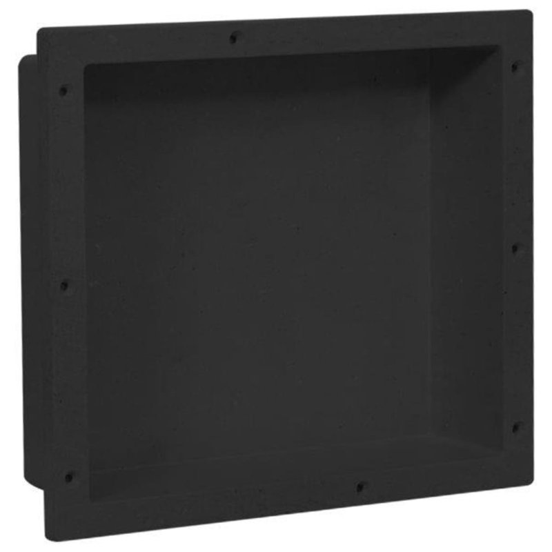 Ensemble de montage en surface 16,1 "X 3,9" pour niche de douche, Noir mat