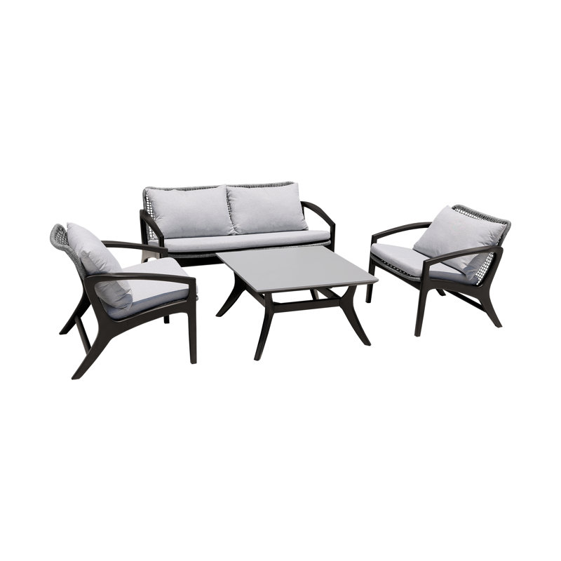 Beckham Dark Eucalyptus and Gray Super Stone Outdoor Coffee Table