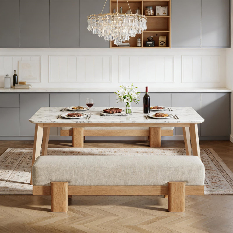 Bancs de cuisine rembourrés (avec banc inclus)