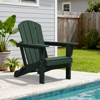 Chaise Adirondack pliable en PEHD Clitheroe