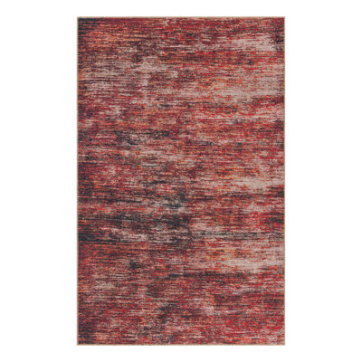 Tapis rouge / gris Montalto