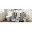 Meuble-lavabo moderne 30 po, armoire en bois massif gris avec lavabo, 3 tiroirs et porte à fermeture silencieuse pour un bois séduisant