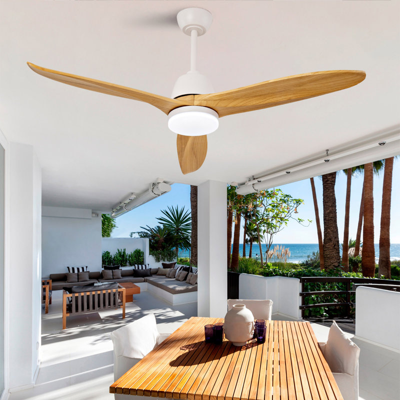 Ventilateurs de plafond avec lumières, Doré, Bois blanc, 180 tr / min