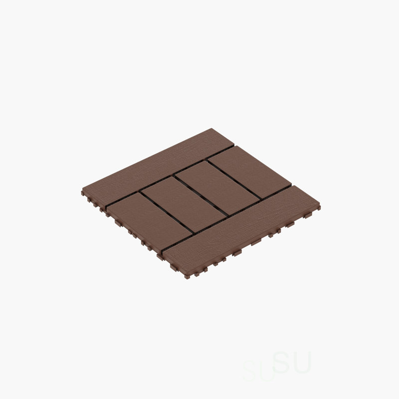 Ensemble de 44 tuiles de terrasse de style H de 12 po, plancher à emboîter pour une installation facile sur le porche, le bord de la piscine, le balcon et la cour, ensemble de 44