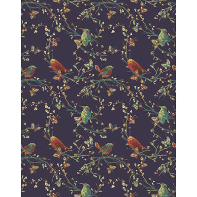 Bird Floral Wallpaper