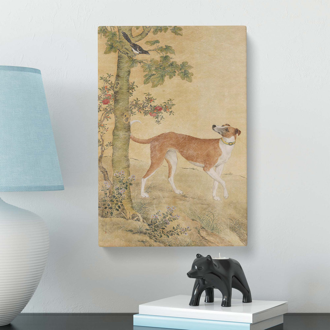 'Bird & Dog' by Lang Shining - Wrapped Canvas