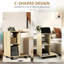 35cm W Manufactured Wood Bedside Table-1393985856