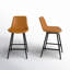 Tabouret de comptoir en faux cuir Macaire-392419284-392419285-351856398