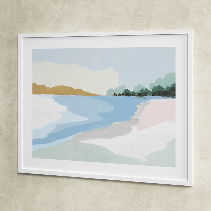 Soft Coastal I by Isabelle Z, 32.65" H x 41.15" W x 0.88" D, White