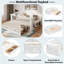 Multifunctional Daybed With Storage Drawer, Open Compartments And Hydraulic Side Table-1965687656