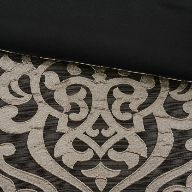 Elegant Jacquard Cal King Bedding Set, Polyester Comfort With Year-round Style
