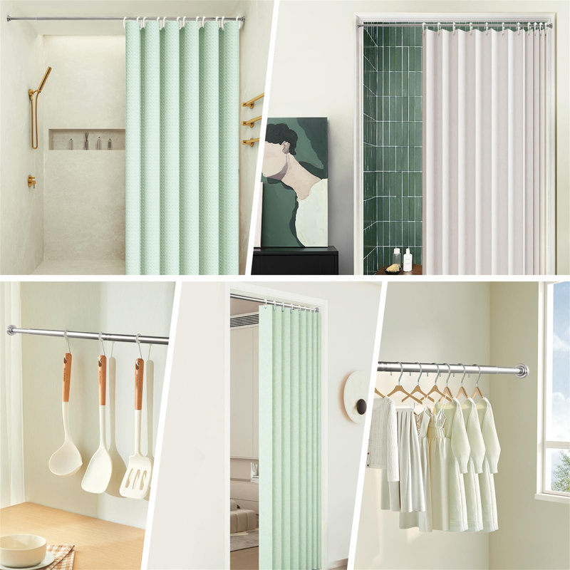 Stainless Steel 154cm to 294cm Curtain Track/Rail