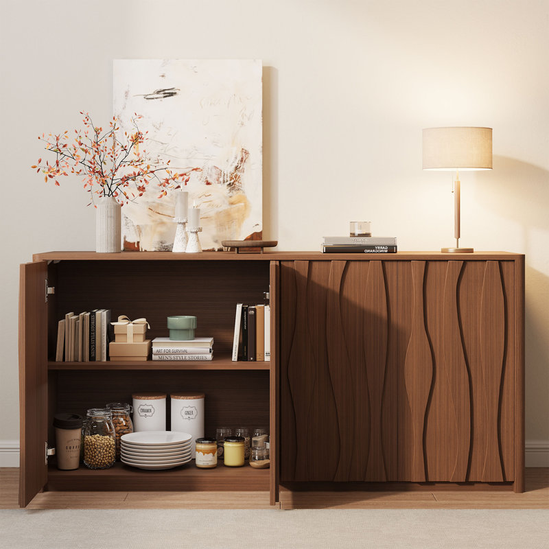 Buffet Mid-Century, Noyer