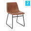 Ensemble de chaises à hauteur de cuve 18 po Avelina (ensemble de 2) LeatherSoft de Flash Furniture-1878814145-1878814156